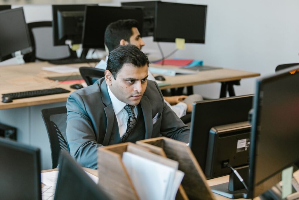 Career Astrology in Mumbai: Professional working at an office desk