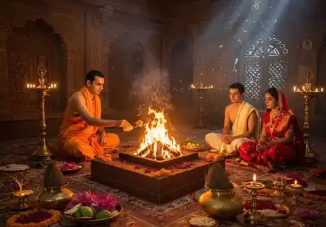 Kundli Matching in Mumbai: Havan ceremony before a wedding