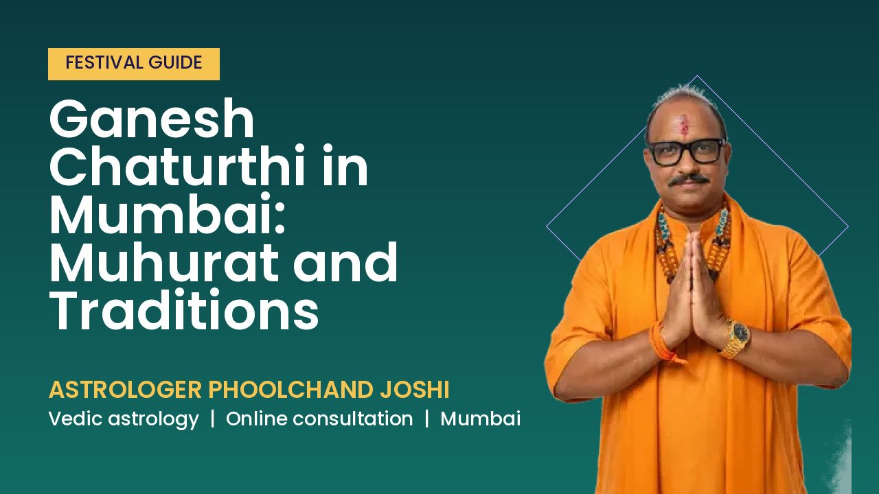 Ganesh Chaturthi in Mumbai: Muhurat and Traditions | Astrologer Phoolchand Joshi