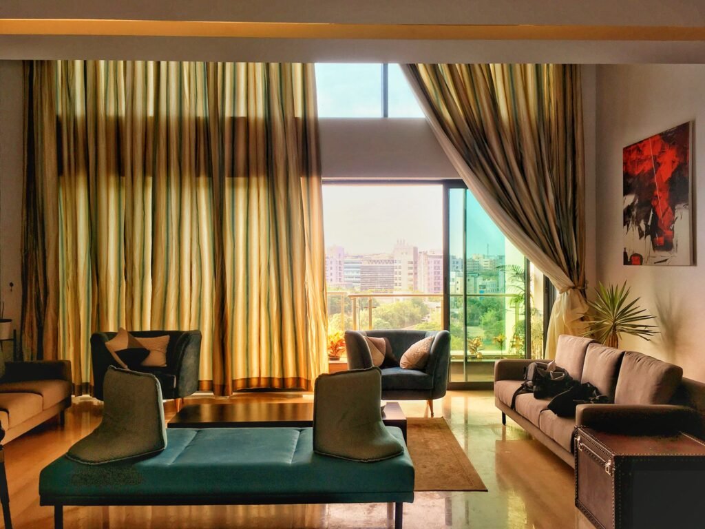 Vastu Consultant in Mumbai: Bright living room with a city view